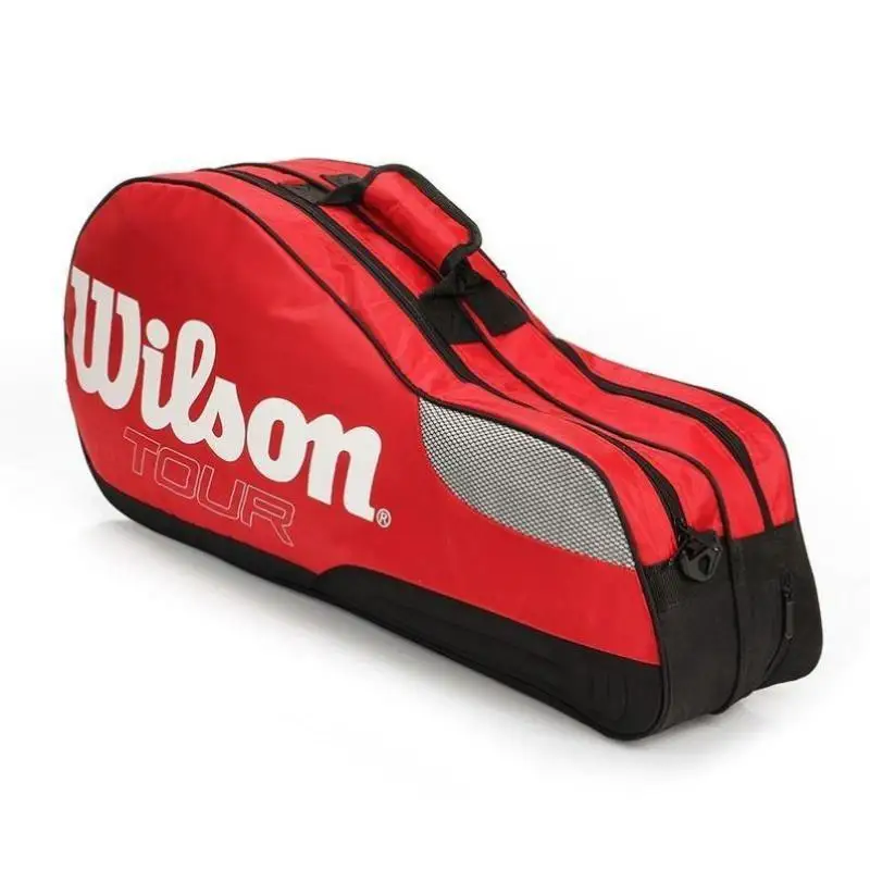 

Wilson Large Capacity Outdoor Waterproof Badminton Tennis Racket Bag Golf Bag Put Sneakers Sports Equipment Shoulder Sports Bag