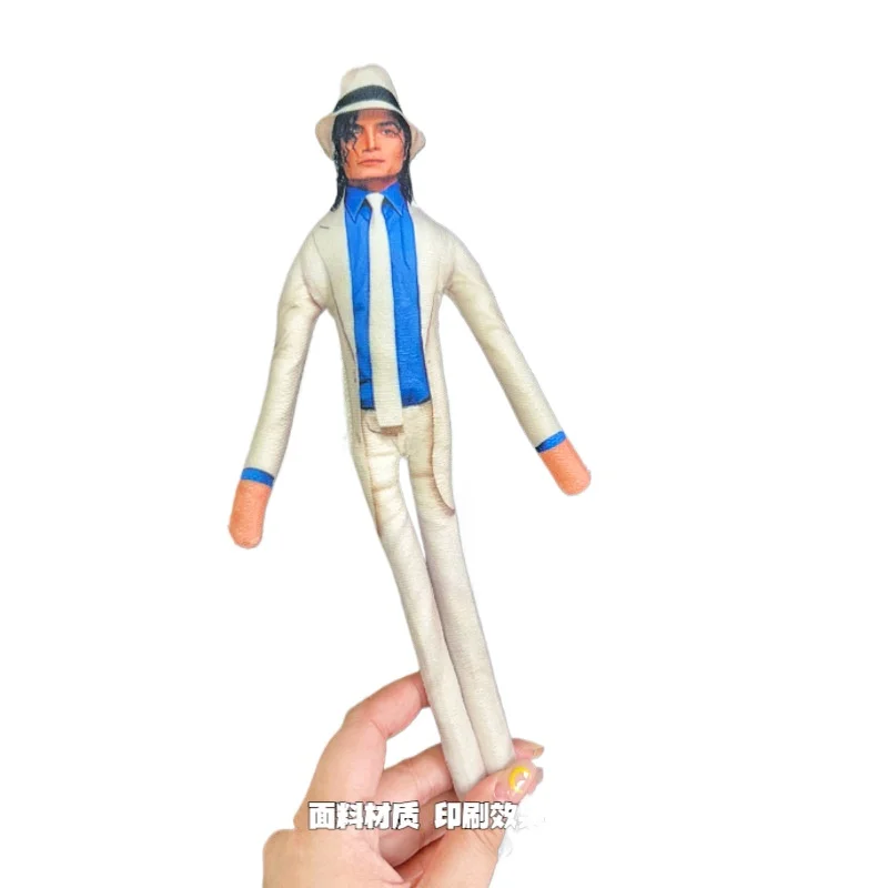 10 Stück Neuer Stil Michael Jackson Cosplay Requisiten Plüschpuppen Stofffiguren Raumdekoration Abstrakte Gelenkbewegliche Requisiten Geschenk