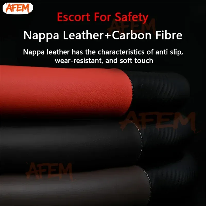 Suitable For Honda Fit Civic Accord Jazz Stream CRV HRV URV Vezel Steering Wheel Cover Leather Carbon Fiber Car Sreering Cover