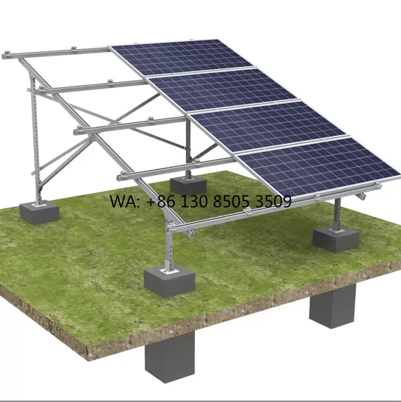 Aluminum Alloy Solar Panel Structure Bracket for PV Support Installation Solar Panel Pole Mounting Photovoltaic Bracket