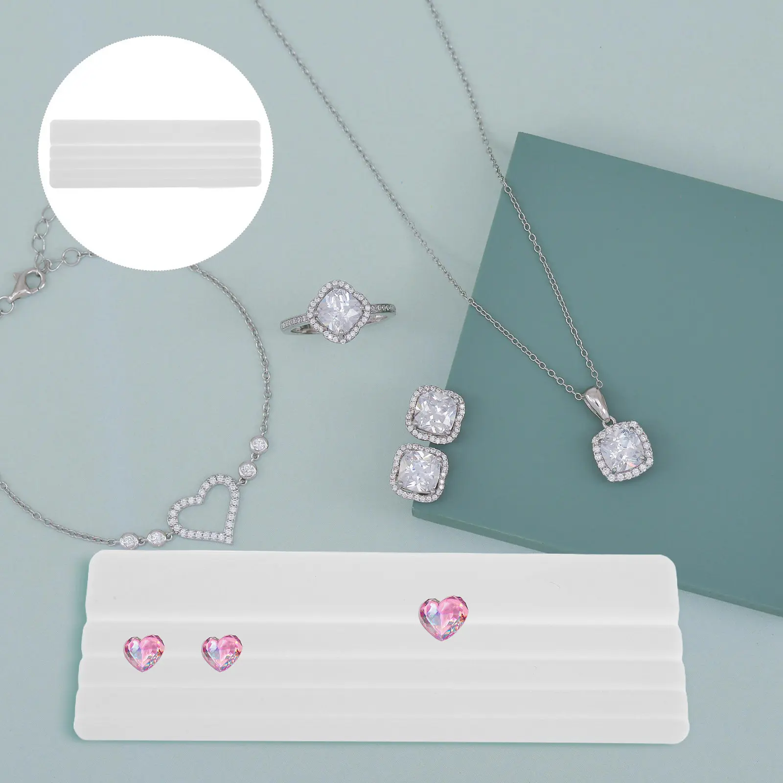 Professional Diamond Grading Slot Tray 5.9x2.0 Inch Jewelry Sorting Template Precision Gemstone Measurement Tool for