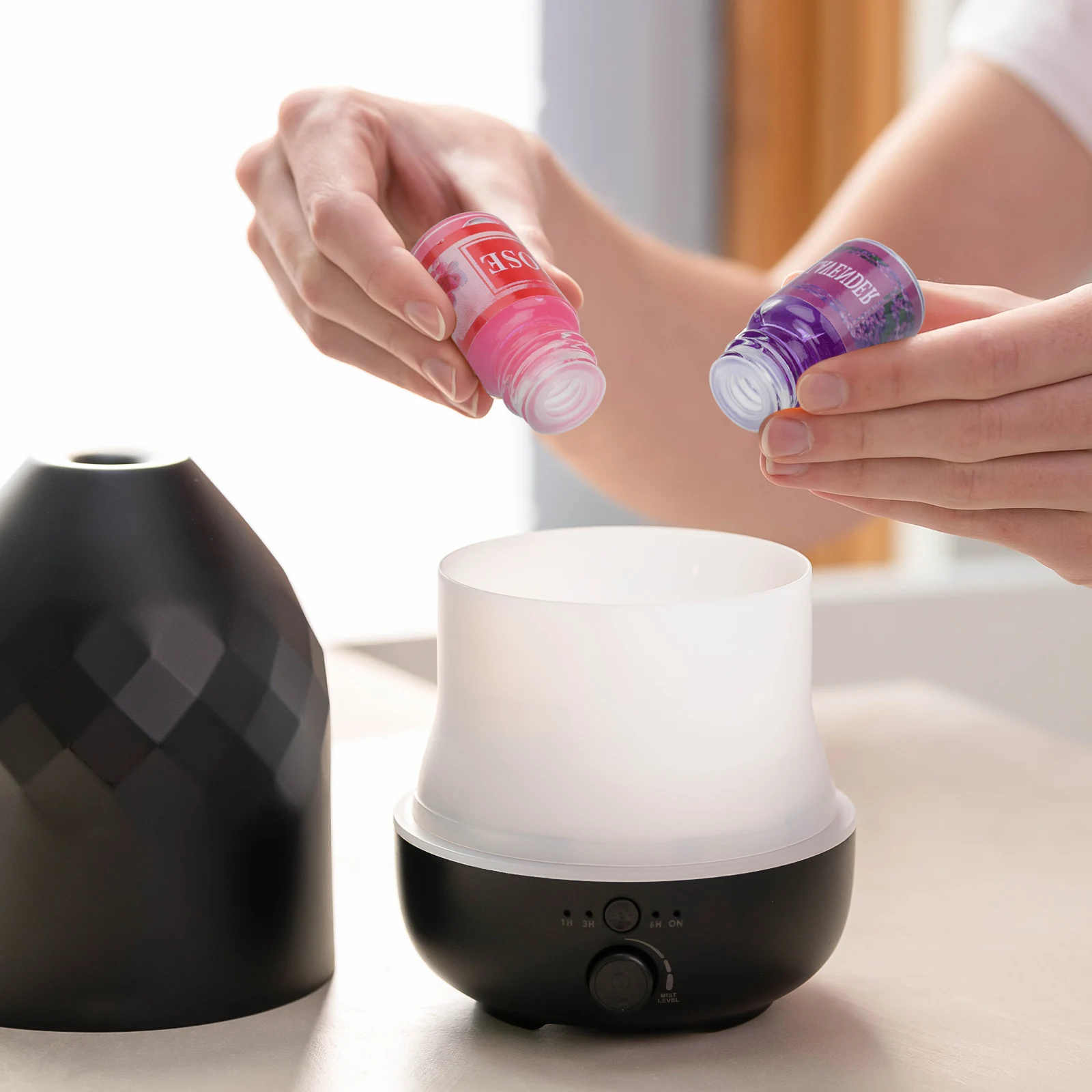 

6 шт., набор ароматных эфирных масел, роза, жасмин, сандал, лаванда, ароматерапевтическое масло для спа-диффузора, ухода за домом