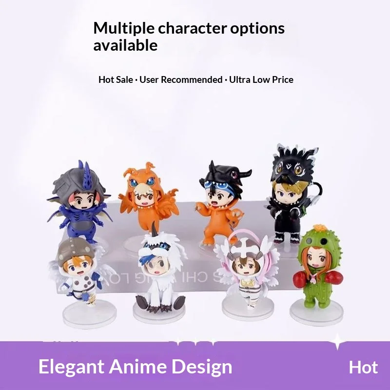 

Новый набор из 8 фигурок персонажей Digimon: Тайчи, Мэтт Исиды, Сора, Агумон, Габумон. Фигурки для косплея, аниме-модели.