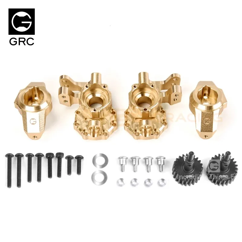 GRC Metal G2 Ackermann Kingpin Kit de actualización de buje C de dirección bajada para Traxxas Trx4 Rc accesorios de modificación de camión sobre orugas