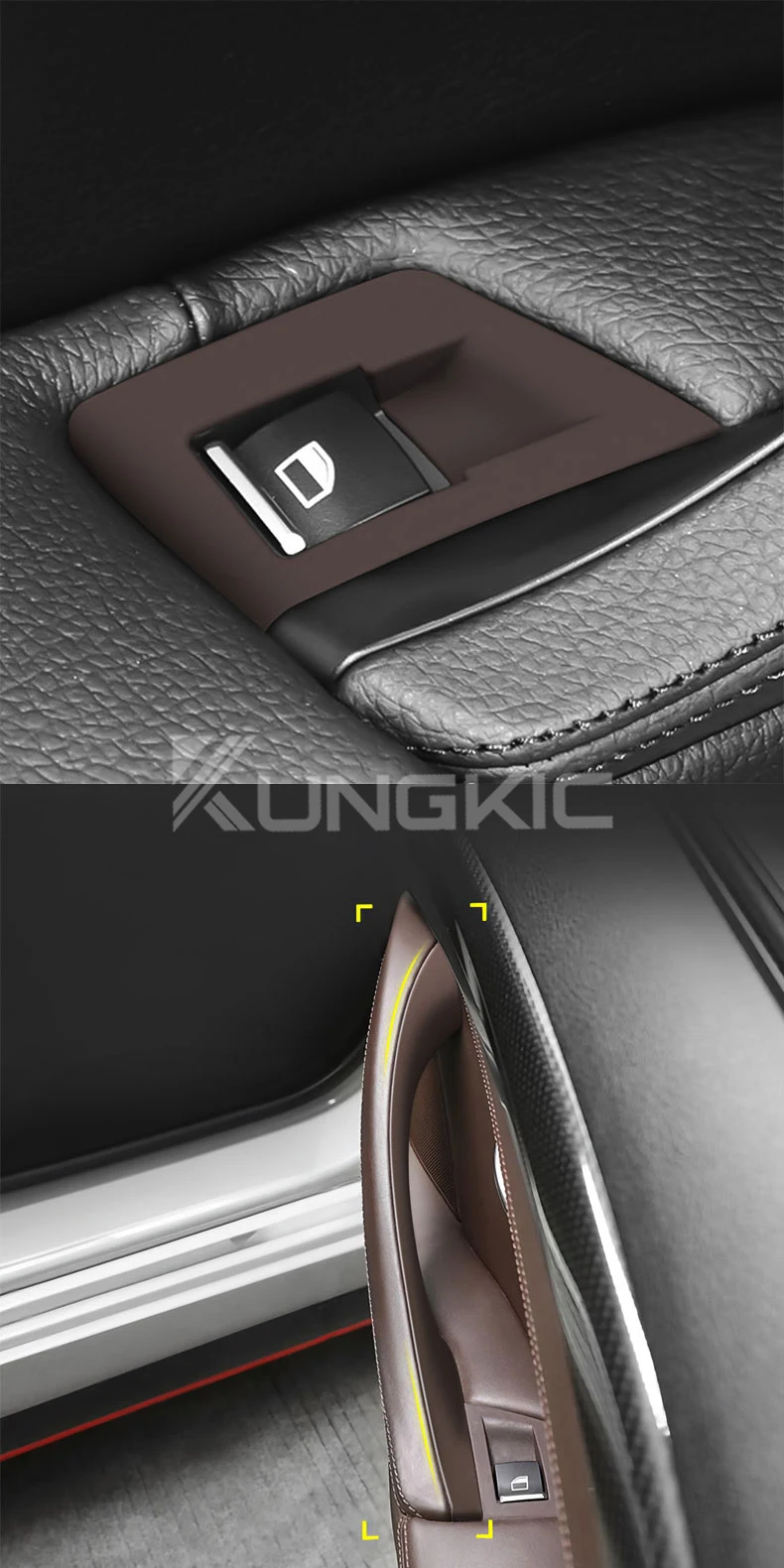 Für BMW 520i 523i 525i 528i 530i F10 F11 5er Serie 2011-2015 2016 2017 Hochwertige ABS Beifahrertür-Verkleidung Griff Ziehgriff LHD RHD – Detail 13