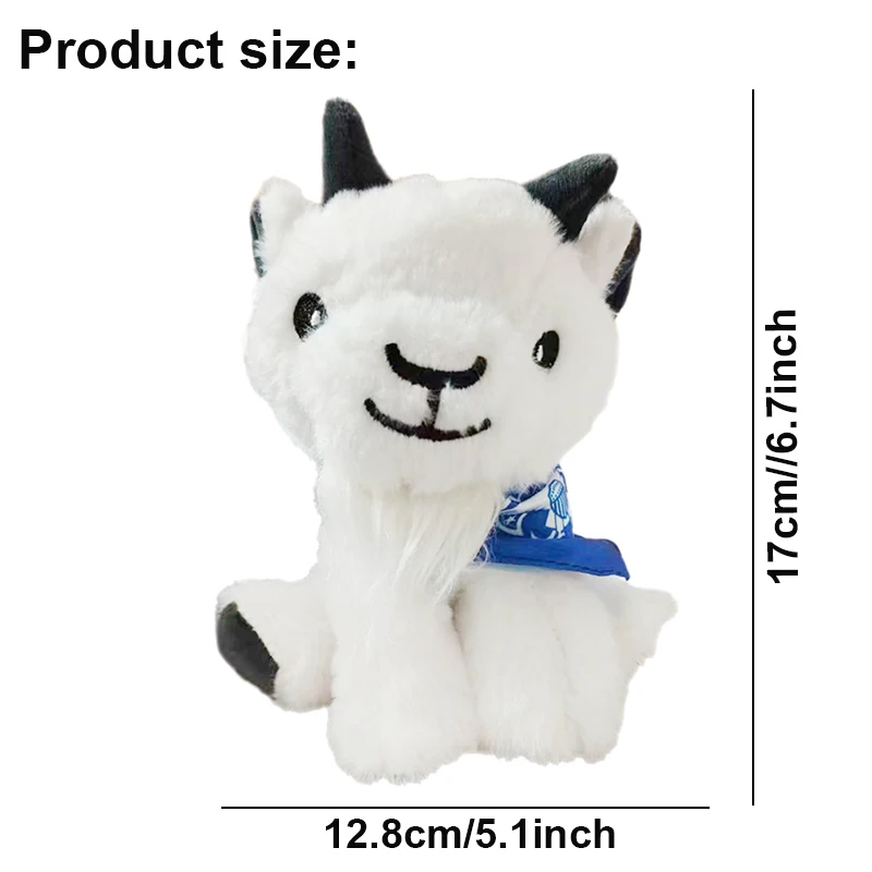 New Hot Selling Plush Goat Toy Simulation Cute Cartoon Plush Dolls Toys Blue scarf Goat Doll Appease Toys Birthday Gift For Boys