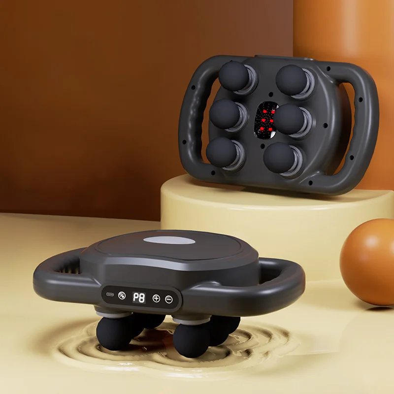 

Mulit Head Fascia Gun Upgraded Muscle Massager Multi Functional Massage Gun Household Multi Head Fascia Gun for Body Relaxation