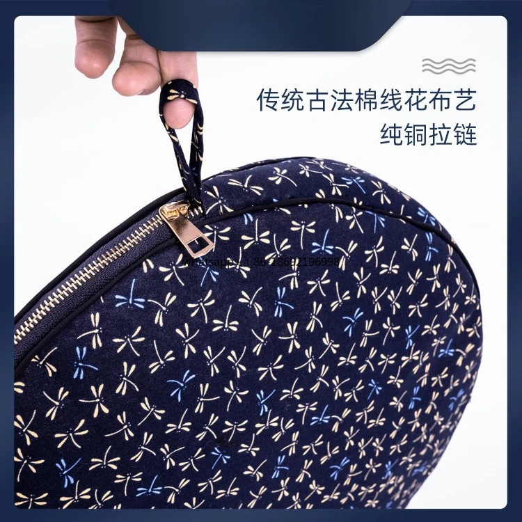 Covered Cotton Thread Flower Fabric Lining High Density Sponge Waterproof Silk Portable Storage