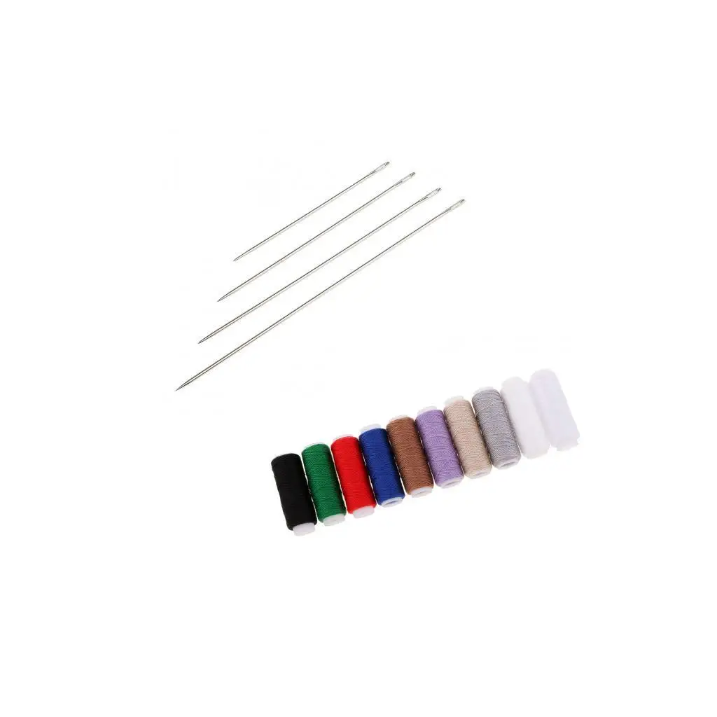 4 Assorted Sizes Long Hand Sewing Needles Kit for Embroidery Mending Craft Case Sewing Sacks DIY Crafts Supplies