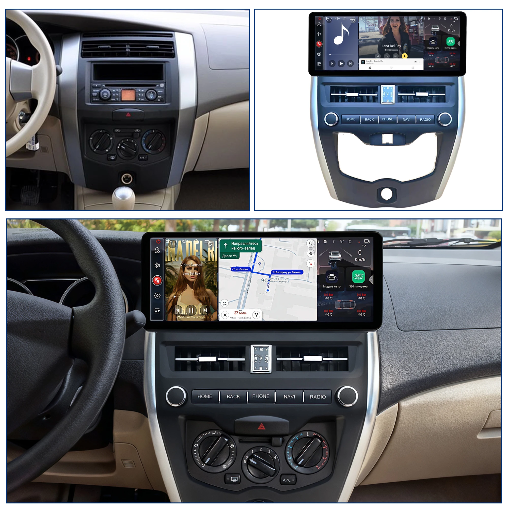 Redpower for Nissan Livina 2007-2015 12.3 Inch 4K Screen Crystal Sound Android Car Radio Player CarPlay Audio Video Upgrading