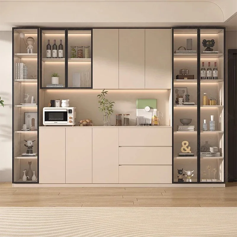 Showcase Display Wine Cabinets Refrigerator Cellar Counter Liquor Wine Cabinet Living Room Shelf Vitrina Vidrio Bar Furniture