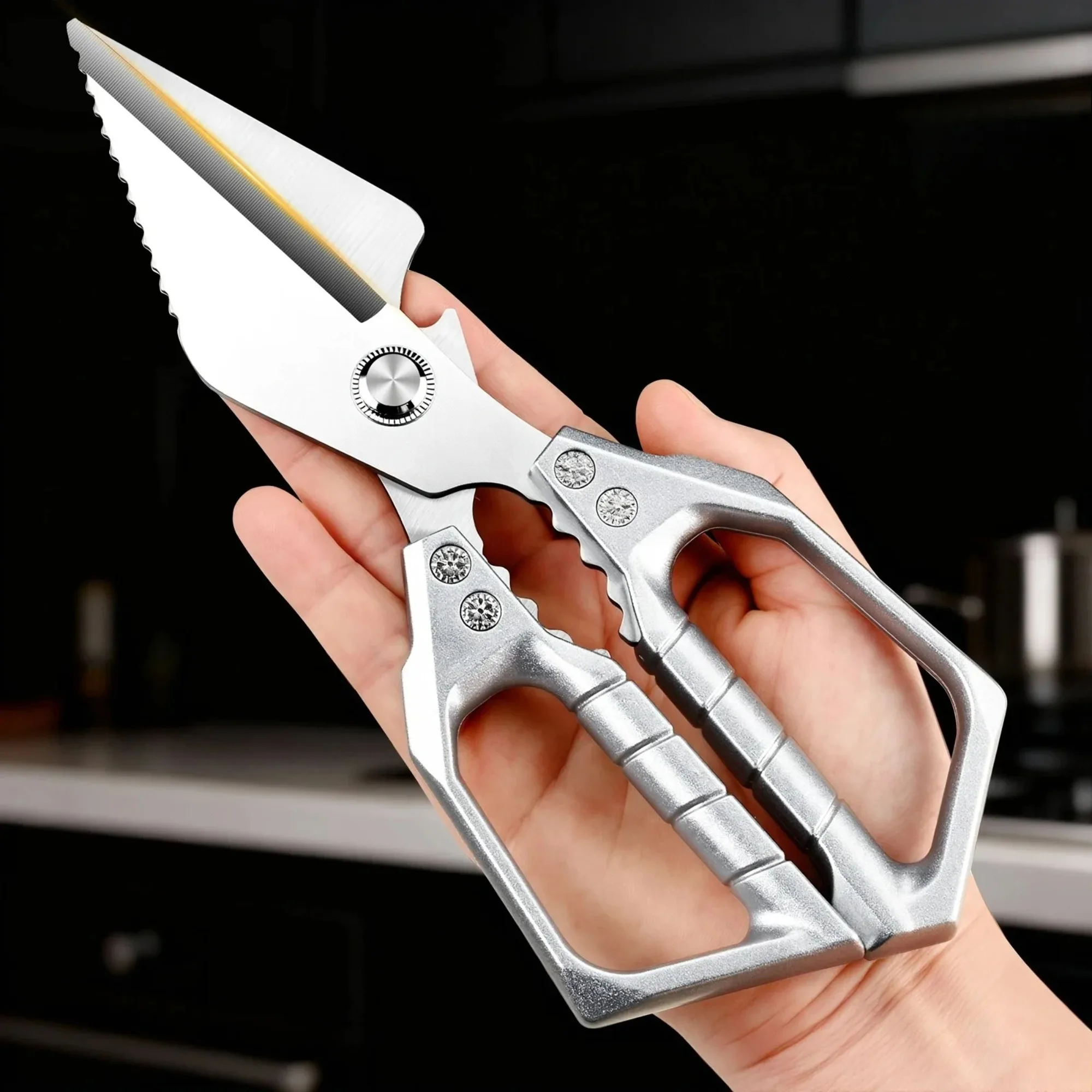 All New Multi-functional Kitchen Scissors Heavy Duty Household Food Scissors For Cutting Poultry, Meat, Vegetables and Fish