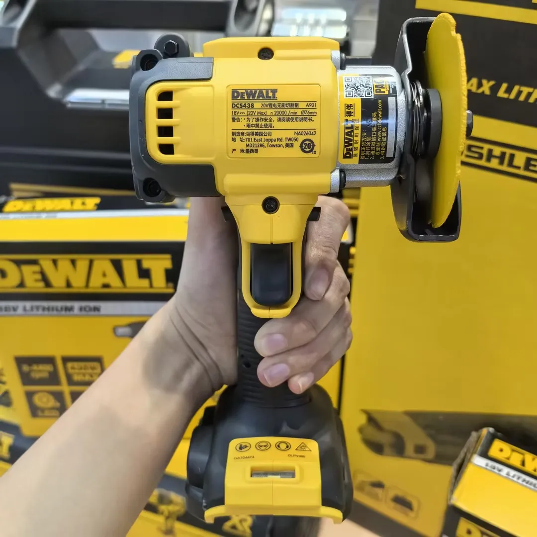 DeWalt DCS438เลื่อยวงเดือนไฟฟ้า20V แบบไร้แปรงถ่านลิเธียมไร้สาย3นิ้วเครื่องมือตัดมือถือเครื่องมือไฟฟ้า