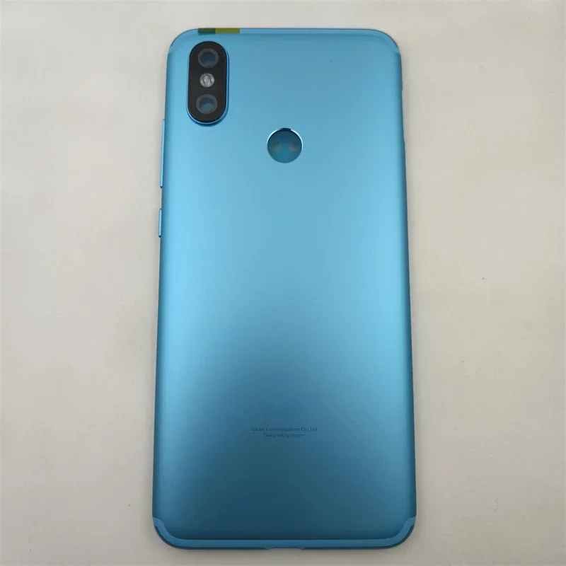 

For Xiaomi Mi A2 / Mi 6X Metal Battery Cover Back Rear Door Housing Case WIth Camera Glass Lens Side Button