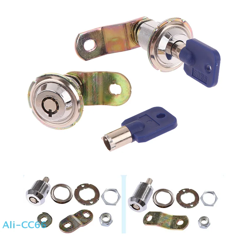 【C】1 مجموعة DIY ممر الكرة والدبابيس فتحة ألعاب رافعة سوينغ آلات بيع خزانة خشبية عملة الباب ممر قفل مفتاح قفل كام #2