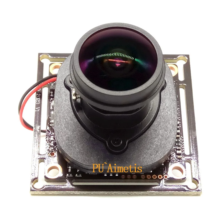 PU`Aimetis 2MP 1080P 4 em 1 AHD 360 Graus Fisheye Panorâmica HD CCTV Módulo de Câmera de Vigilância 2000TVL 5MP 1.8mm Lente ODS Cabo
