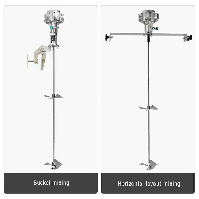 Aluminum alloy Air Mixing Machine  60L Pneumatic Mixer Air Agitator Air Blender Stirrer 2800RPM 1/8HP 5 Gallon Mixing Equipment