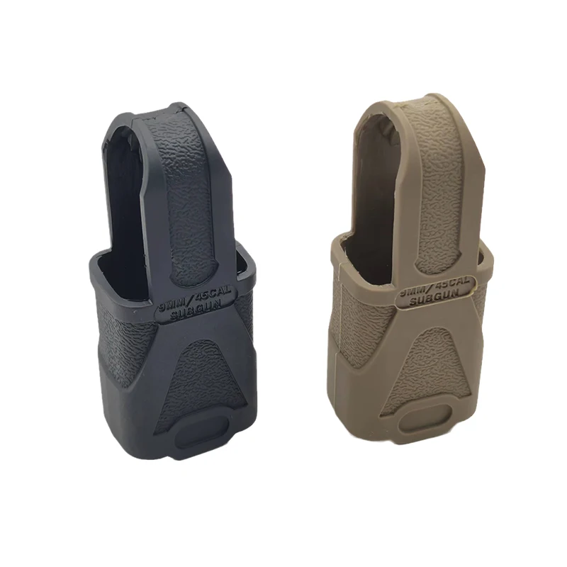 5pcs 9mm Magazine Quick Pull Rubber Sleeve Mp5 Magazine Nylon Quick Pull Sleeve Triangle Convex Sleeve