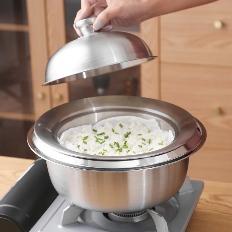 

Hot Sale 304 stainless steel Pan with inner diameter 20-26cm flying saucer steamer tray steam grid plate steamer Steaming rack