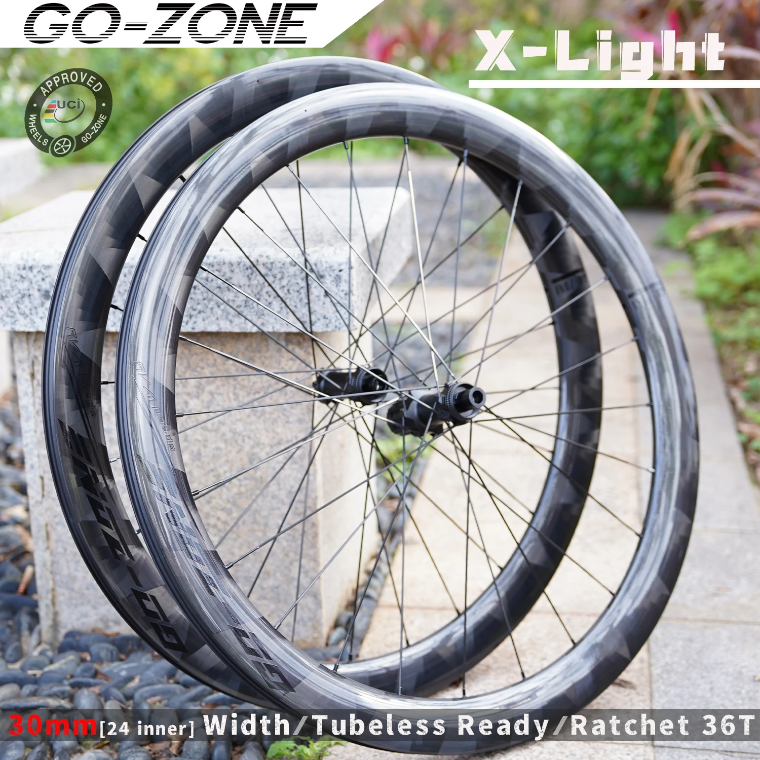 

X-Light, ширина 30 мм, 700c, дисковый тормоз, дорожные карбоновые колеса R270D, трещотка, нормальная/керамическая бескамерная готовая велосипедная колесная пара, одобренная UCI
