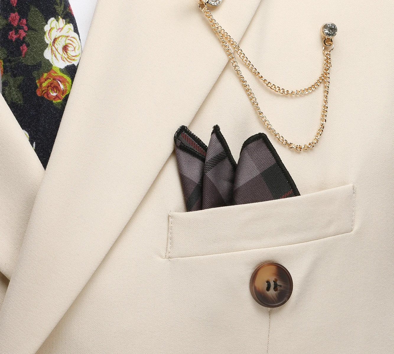 Das neueste zweiteilige Herrenanzug-Set in einfarbiger Farbe mit Reverskragen und zweireihigen Knöpfen für vier Jahreszeiten, Herren-Business-S