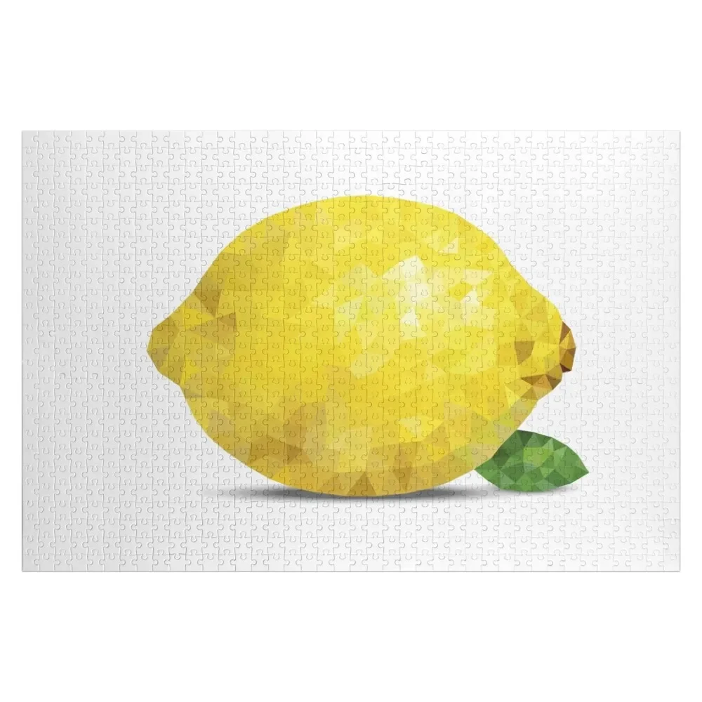 

Low poly lemon Jigsaw Puzzle Works Of Art Customs With Photo Custom Jigsaw Puzzle