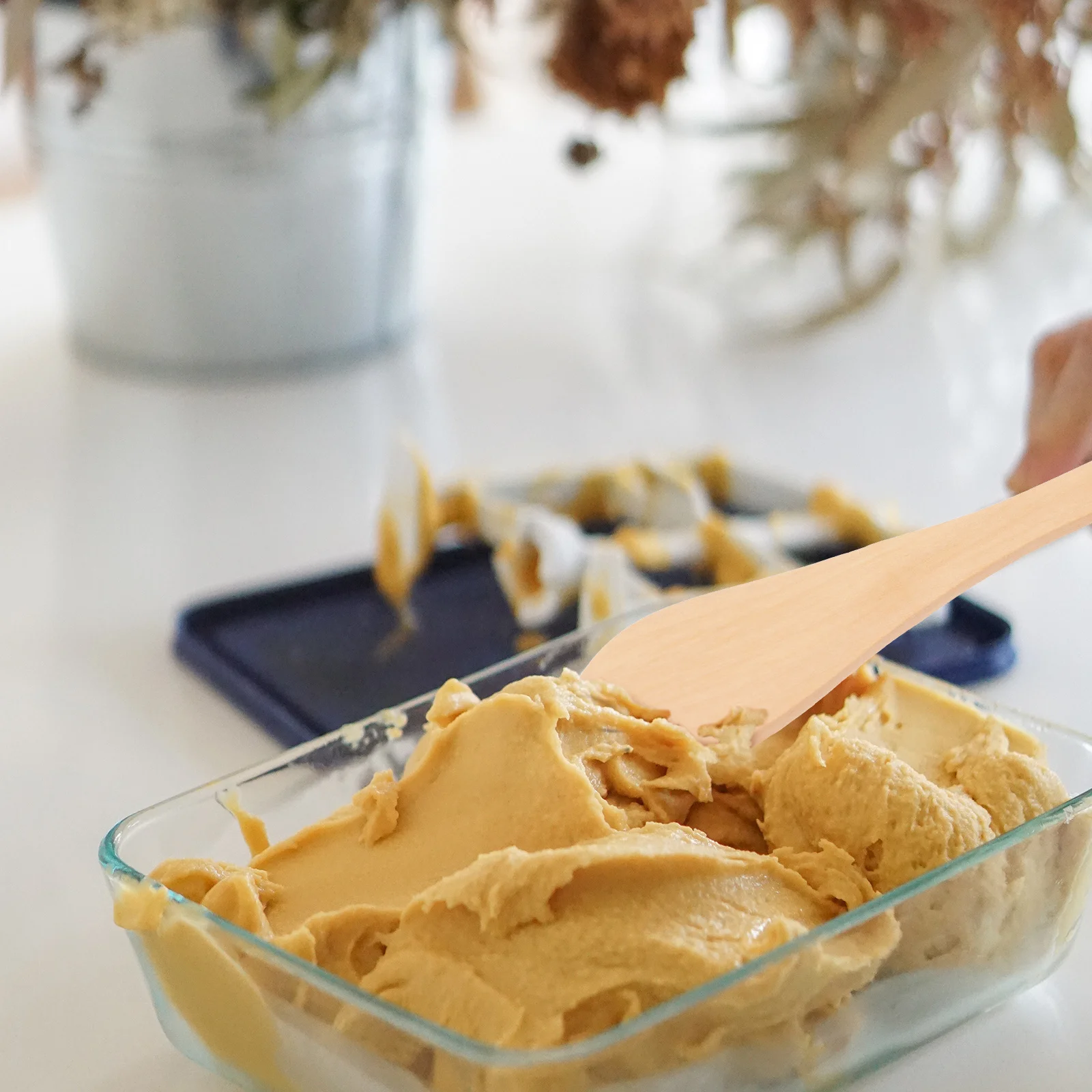 

20Pcs Wooden Dumpling Filling Spoon Environmentally Friendly Kitchen Tool Dough Cutter Butter Jam Spreader Mask Applicator