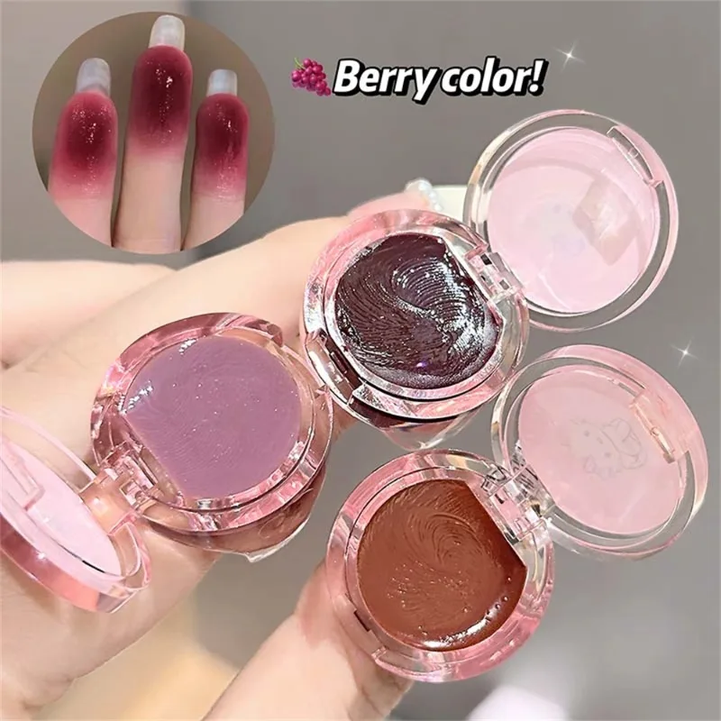 Crystal Grape Mirror Glassy Cute Ring Lipstick Hydrating Sheer Glitter Tint Lip Balm Niet-kleverige voller lipgloss Koreaanse make-up
