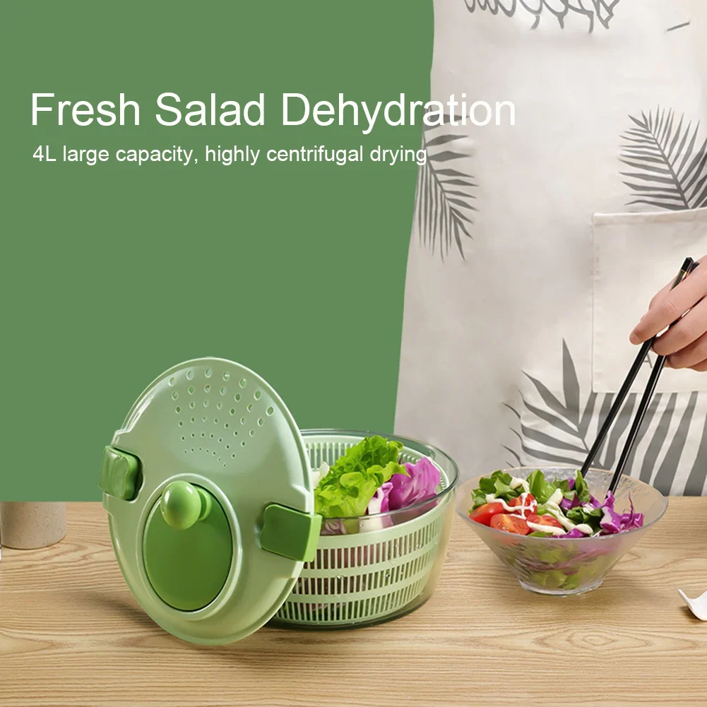 Vegetable Fruit Dryer Large Capacity Dehydrator Vegetable Drainer Salad Spinning Dryer Washing Basket Kitchen Gadgets