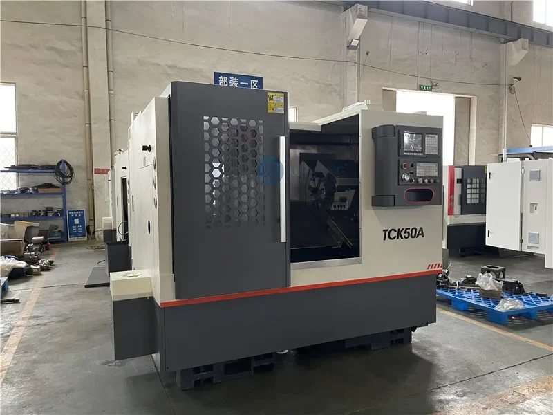 New Lathe Automatic Slant Bed Gang Type CNC Lathe TCK50A High Precision CNC Lathe Free After-sales Free