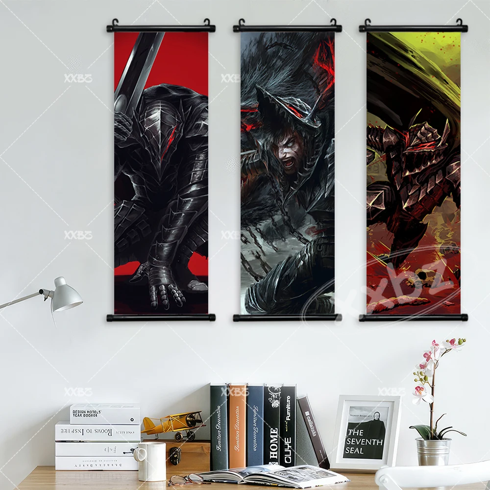 Dark Fantasy Anime Berserk Poster Leinwanddruck Hängende Malerei Griffith Figuren Wandkunst Schriftrollen Bild Home Dekoration Wandbild – Detail 4