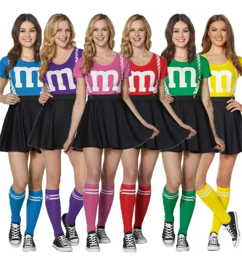 أزياء نسائية M & M لكرة القدم، فستان موحد للمشجعين، ألعاب الكبار، ملابس