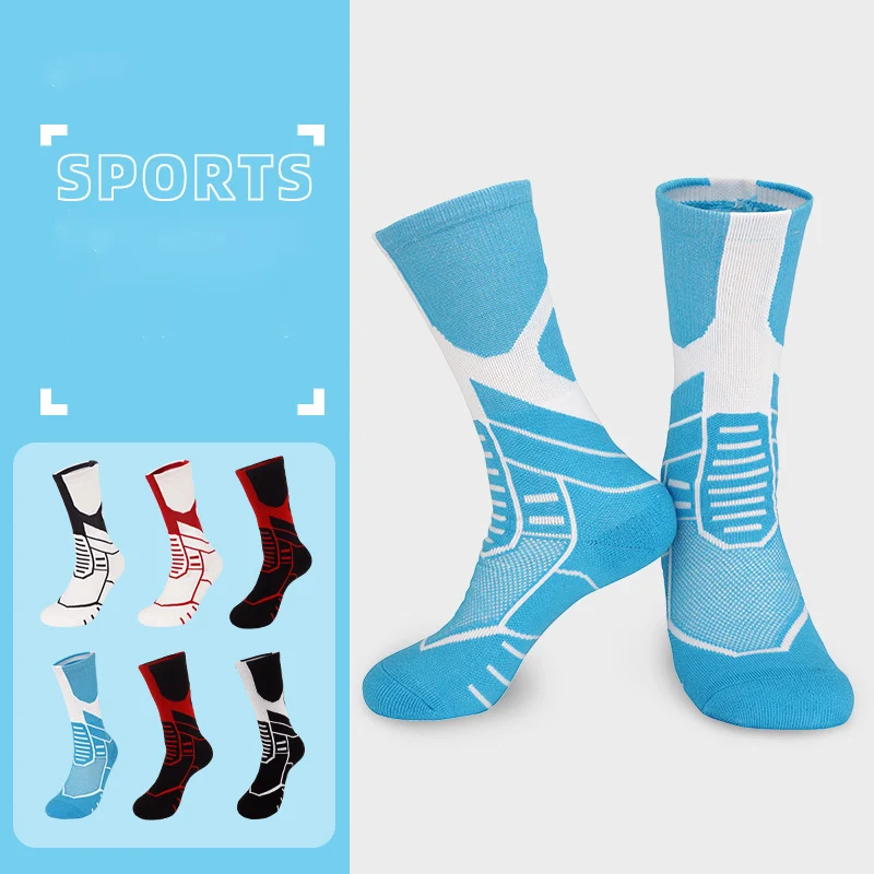 

New Compression Stockings Outdoor Thigh Tube Socks Sports For Athlete Basketball Fitness Running Quick Dry Cotton Men Women