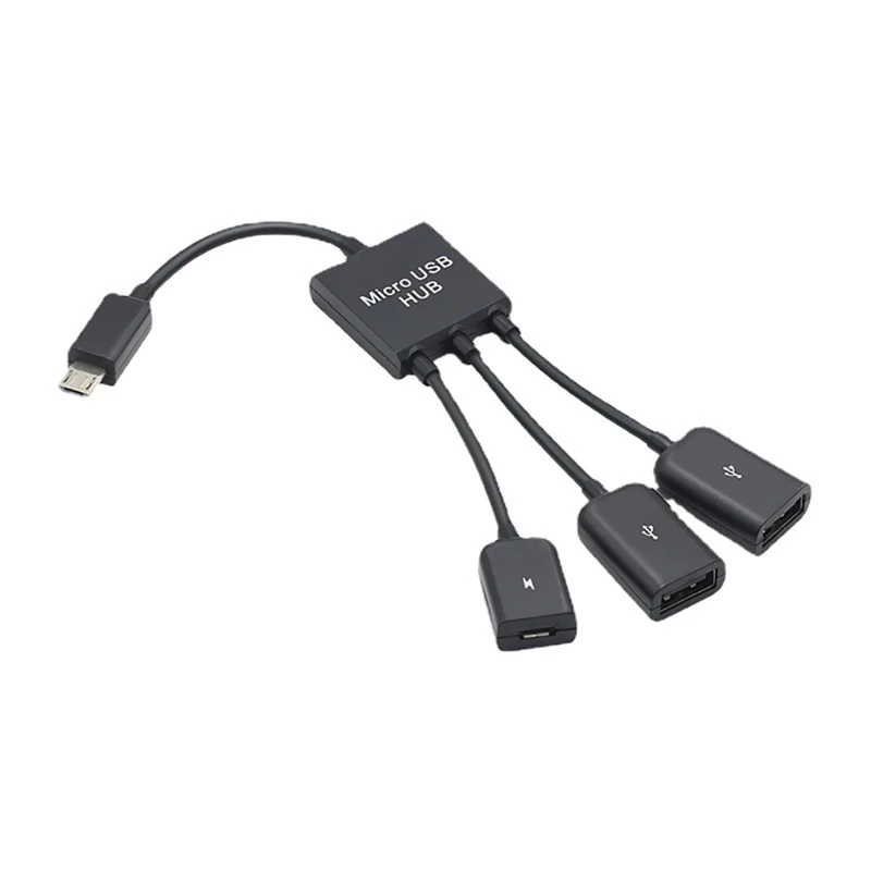 Type-C Cable USB2.0 Port Power-Charging Hub Cable OTG Host Hub Cord Adapter 3in1 Dropshipping