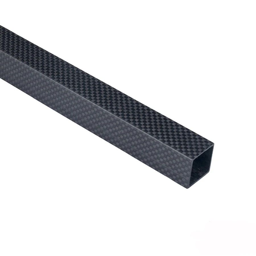 1pcs Length 1000mm Full Carbon Fiber High Strength 3K Rectangular Square Tube 15mm 18mm 20mm 22mm 25mm 30mm 40mm Plain Glossy