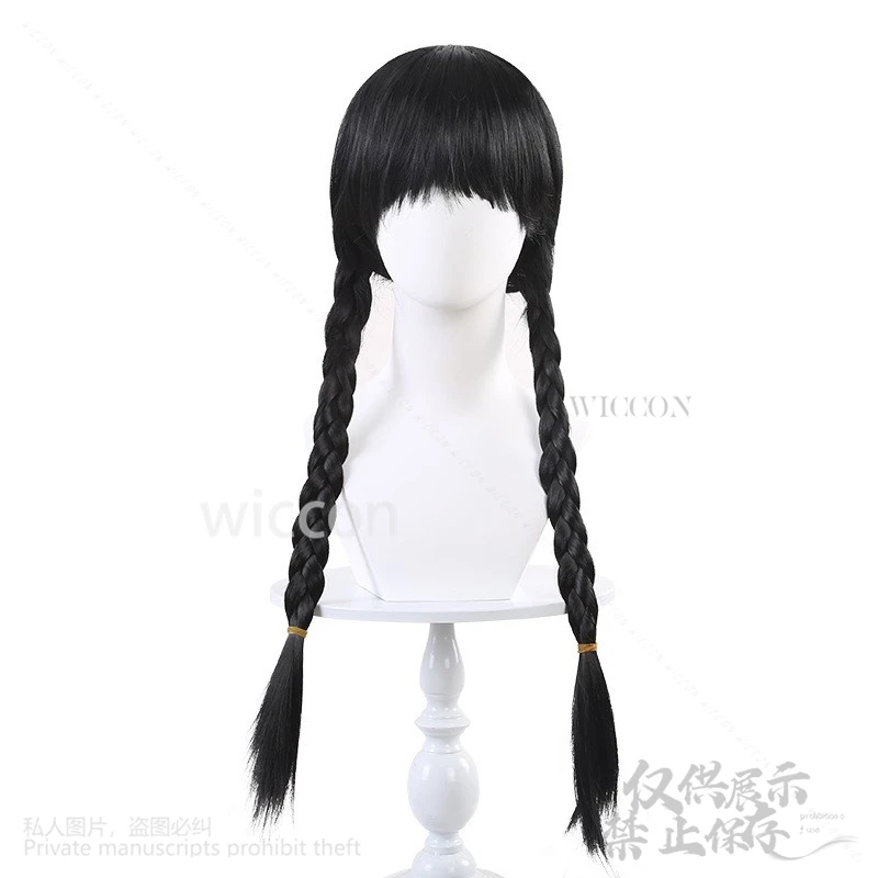 Costume de Cosplay Addams du Film Animé pour Fille, Robe Gothique Noire, Lolita, Robe de Bal, Tenues d'Halloween, ixde Carnaval, pour Enfant