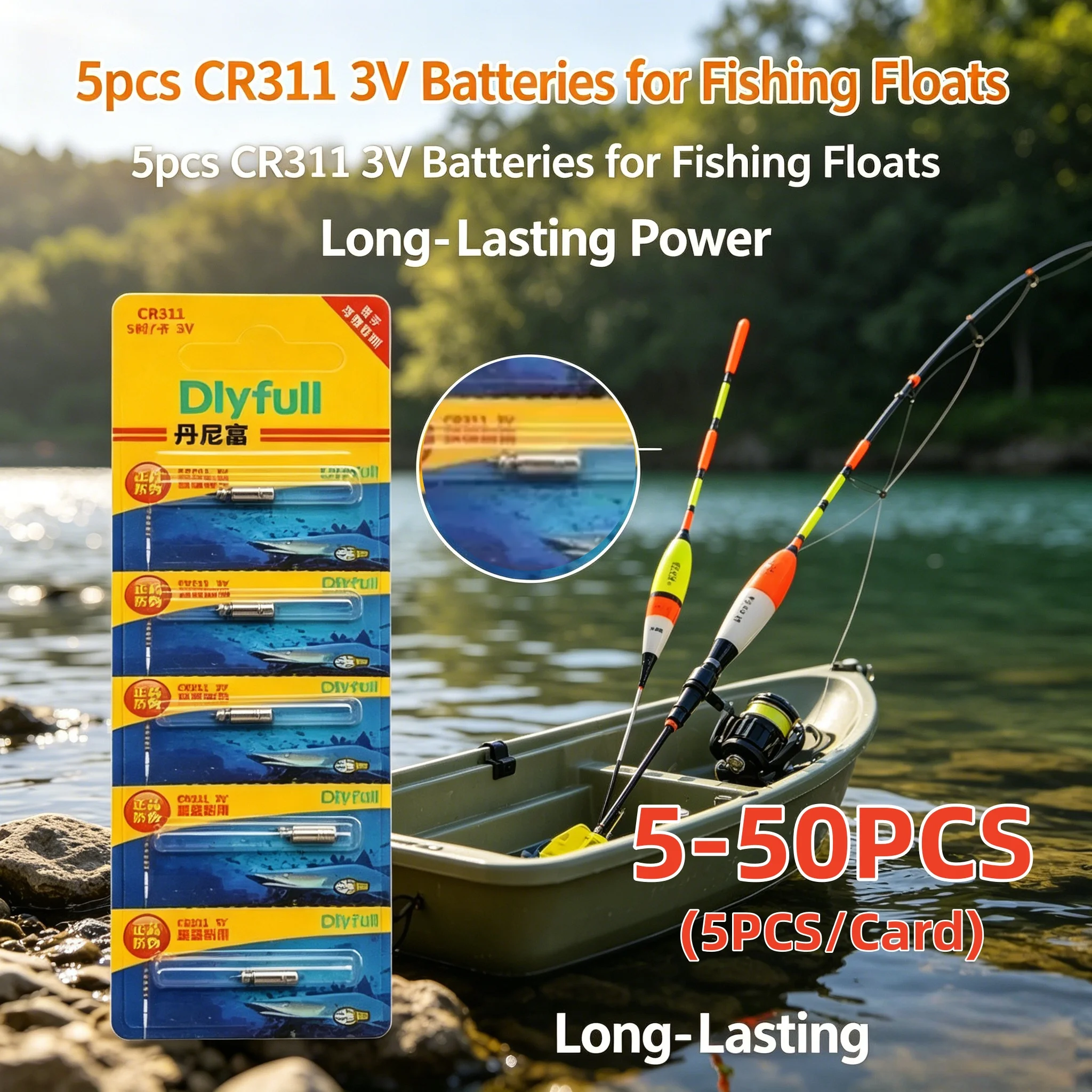 3V Luminous Battery CR311 CR 311 for Night Fishing Float 5-50PCS Long Lasting Electric Fishing Float Accessories