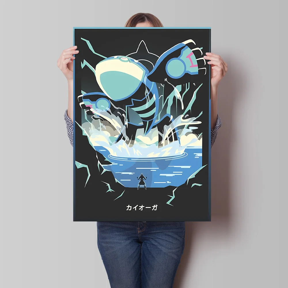 キャンバスプリントポケモンルギアアニメキャラクターポスター漫画の絵 HD 印刷色褪せないホーム子供の寝室の装飾ギフト