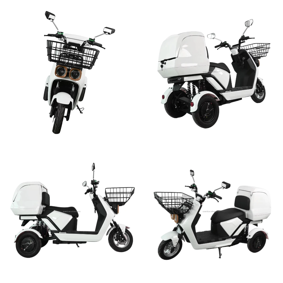 

STLF 1000W Electric Swing Tricycle Scooter with Large-Capacity Rear Bucket High Quality 3-Wheel Open Body 60v Voltage