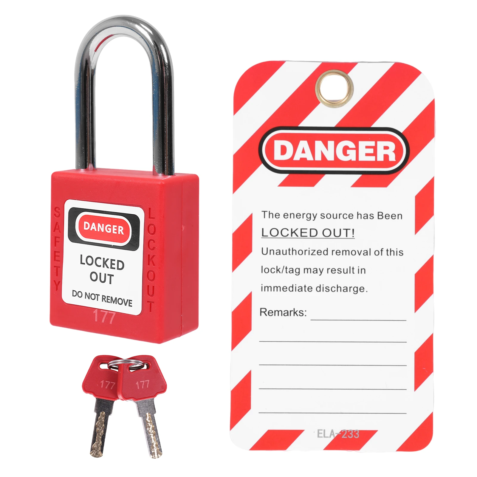 

Lockout Tagout Locks Loto Tags Lockout Locks Keyed Different Loto Safety Padlock (304)