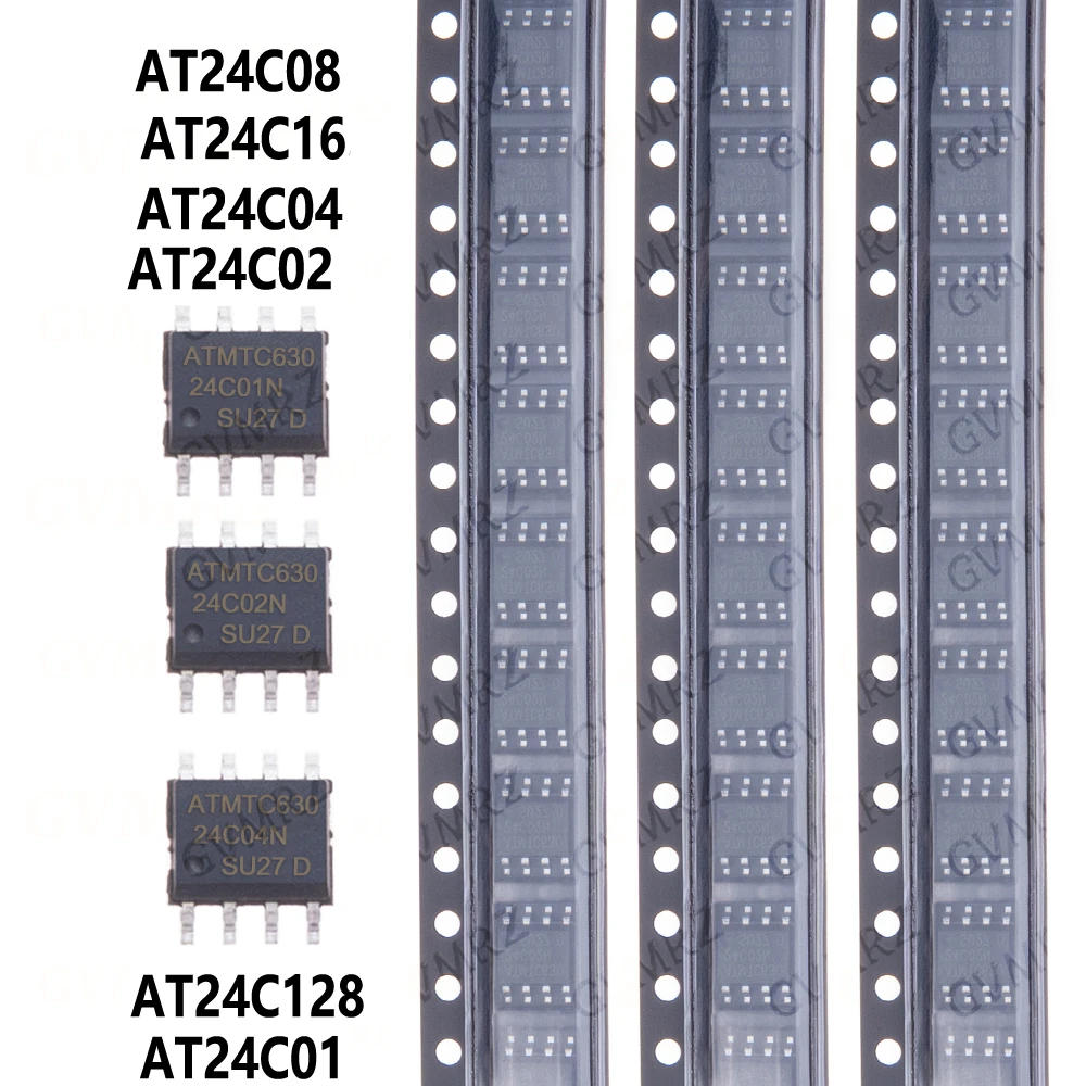 10PCS/LOT SOP8 AT24C02 AT24C01 AT24C08 AT24C04 AT24C16 AT24C32 AT24C64 AT24C128 AT24C256 AT24C512