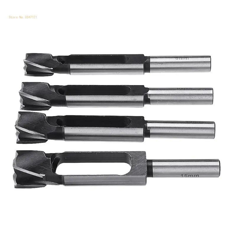 1 Piece for Sharp Steel Woodworking Drill Bit Tapered Snug Tenon Dowel Plug Cutt Dropship