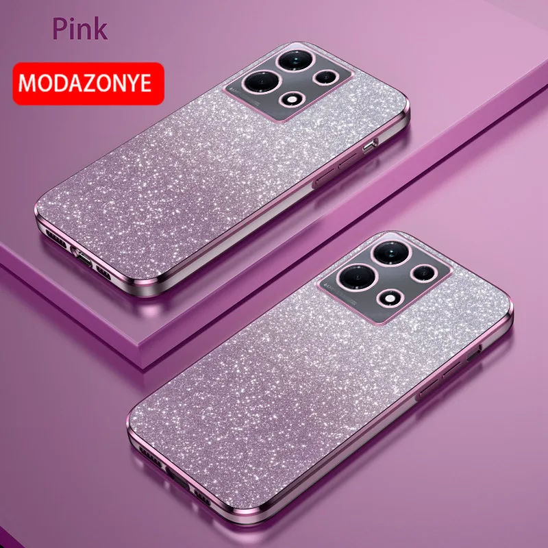 For Infinix NOTE 30 4G Case Electroplating Colorful Soft Glitter TPU Cellphone Cover Luxury Infinix NOTE 30 4G Phone Case