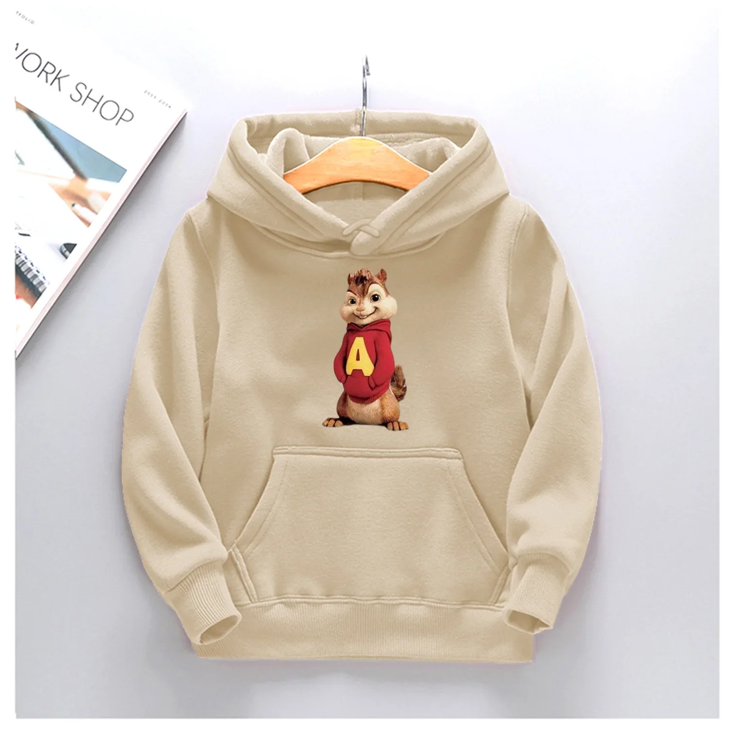 Autumn Hot Sale New Alvin and the Chipmunks Hoodies Baby Boys Girls Tops Costume Kids Sweatshirts Summer Top