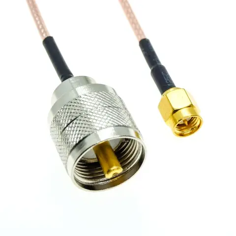 RG316 SMA-hane till UHF PL259-hanekontakt PL-259 50-ohm crimpkontakt Parti RF-koaxialförlängning Koaxialkabel Jumper Pigtail 12 best sales pl 259 - №7