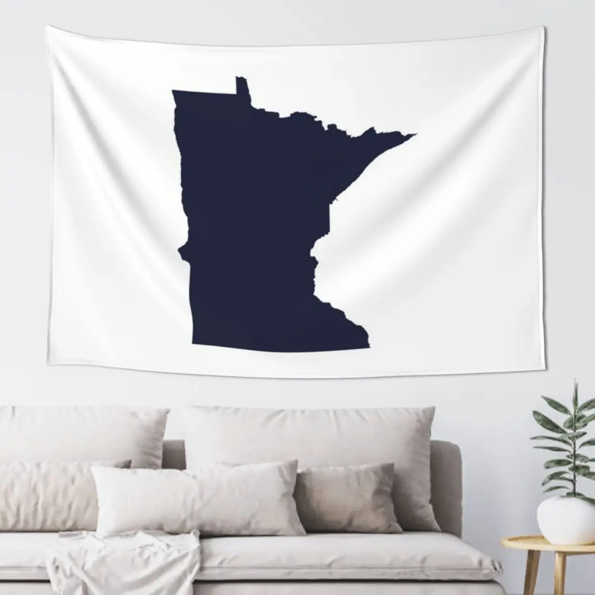 

Minnesota Love in Navy Tapestry Custom Room Decor For Girls Decoration For Bedroom Aesthetic Room Decor Korean Tapestry