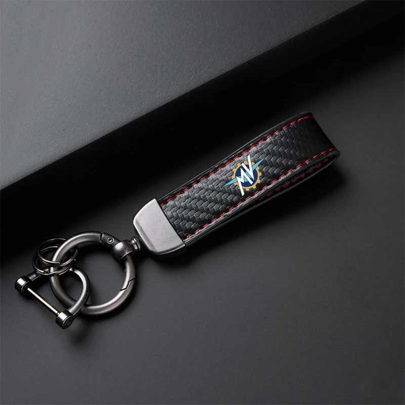 

For MV Agusta F3 675 800 Brutale 800 1000 High-Grade Leather Keychain Holder Keyring Motorcycle Accessories