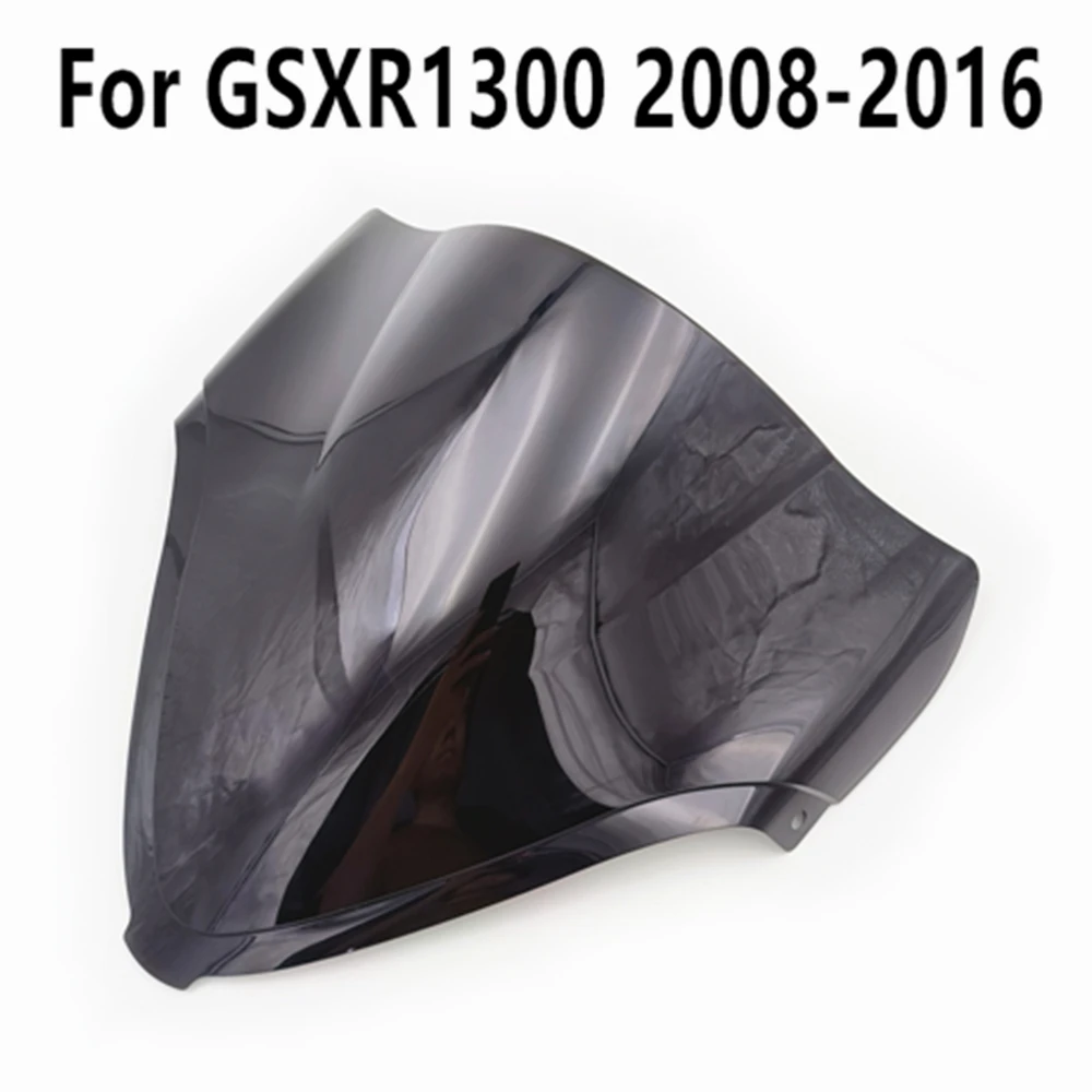 

Fit GSXR 1300 2008-2009-2010-2012-2013-2014-2015-2016 Wind Deflectore Windscreen Black Transparent Windshield For GSXR1300