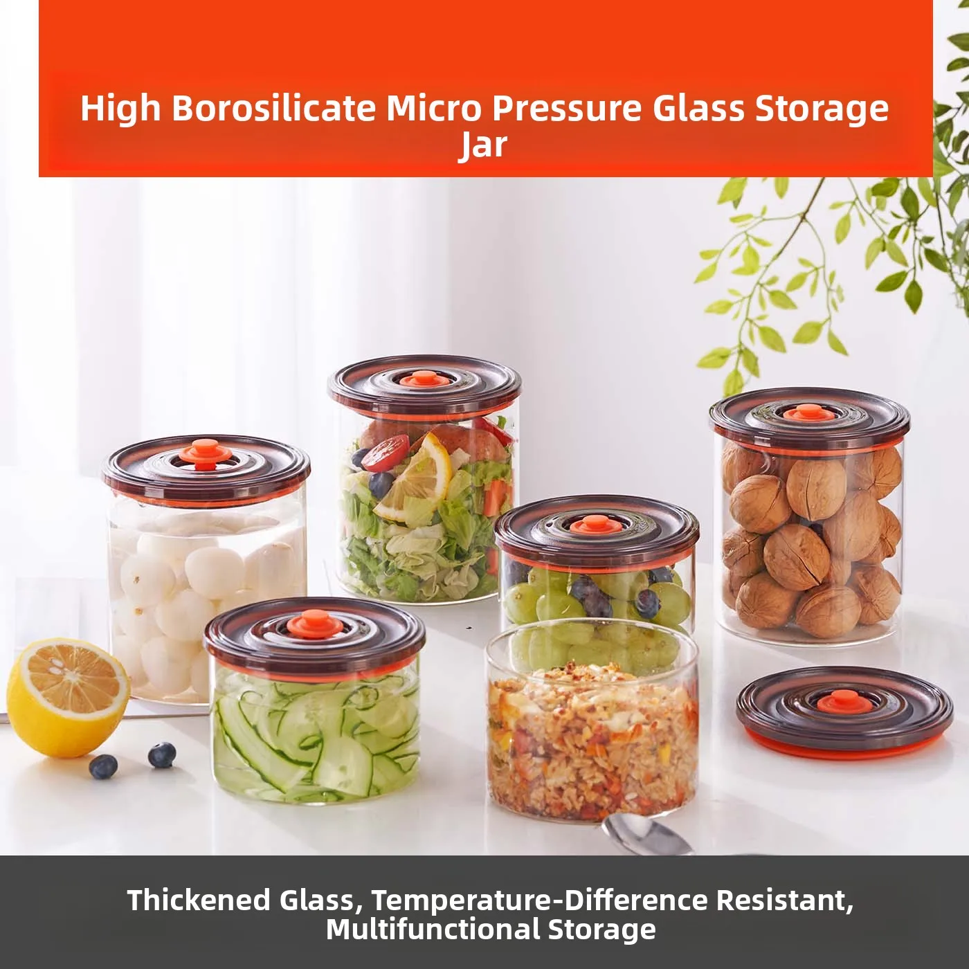 

Food ade Preservation Box Sed Container Kitchen Frie Storage Box Swallow's Nest Canister with Lid Storage Bottle Small