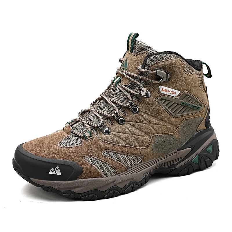 

New High Top Waterproof and Anti slip Mountaineering Shoes for Men's Outdoor Leisure Sports Hiking Shoes for Touring Men's Shoes